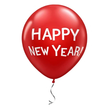 ballon de fete bonne année sticker