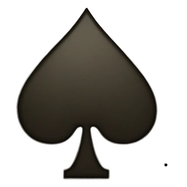 Ace of spades card sticker