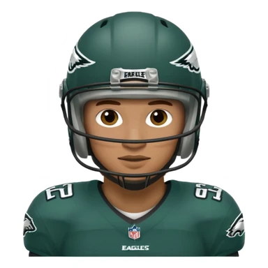 A Philadelphia eagles player sticker