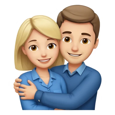 two Bestie man and woman coworkers teacher hug sarcastic sticker