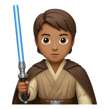 Jedi Knight with lightsaber sticker