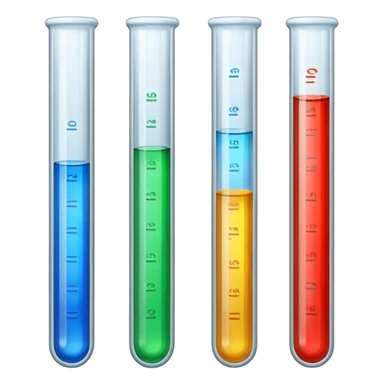 Labels texts on test tubes. sticker