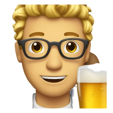 White guy drinking a beer while riding on a plane sticker