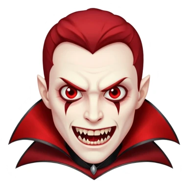 red men Vampire sticker