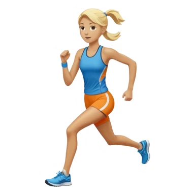 give me a tall, blonde female runner sticker