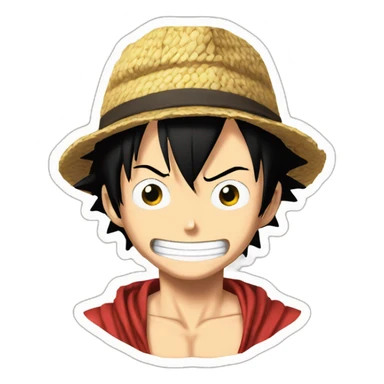 luffy avec ace sticker