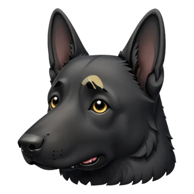 all black german shepherd saying ¨RIP¨ sticker