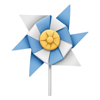 White pinwheel without a handle
 sticker