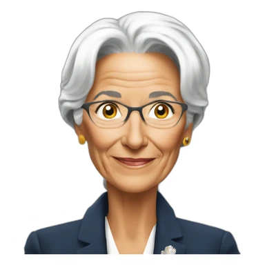 christine lagarde sticker