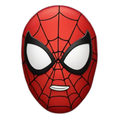 spider-man as the thinking emoji sticker
