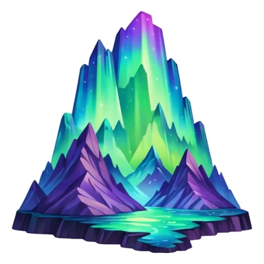 something that represents the aurora sticker