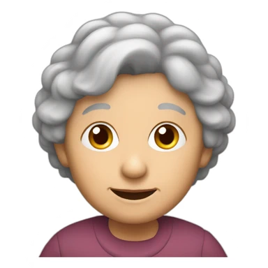 Granny with grandfather in question sticker