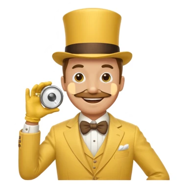 The monopoly fella with a monocle and yellow sticker
