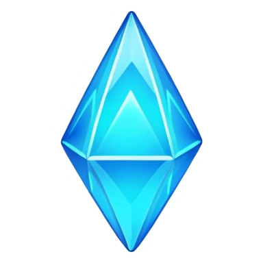 neon blue glowing plumbob sticker