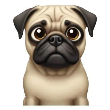 Pug spiderman sticker
