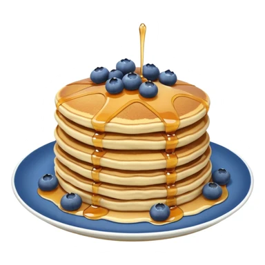 Blueberry pancakes sticker