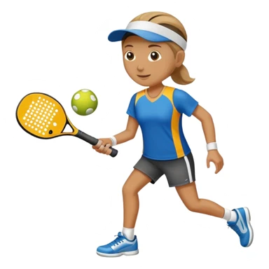 Me playing pickleball  sticker
