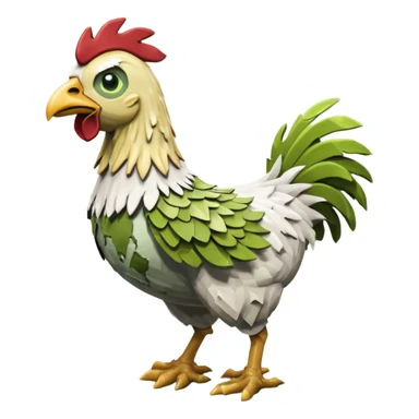 Minecraft Chicken jockey sticker