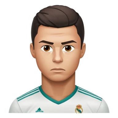 Cristiano Ronaldo with a sad expression sticker