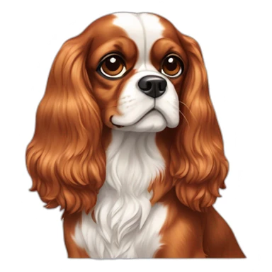 dog Cavalier King Charles Spaniel full height sticker