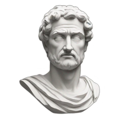 Stoic statue man sticker