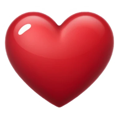 Burgundy red heart sticker