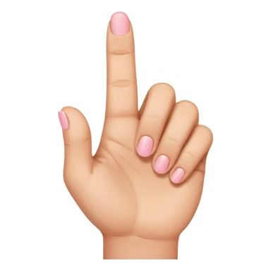 Hand sticking up the pinky finger sticker