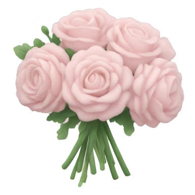 Pale pink bouquet sticker