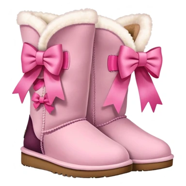 uggs with pink bows sticker