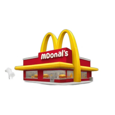 McDonalds restaurant  sticker