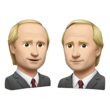 Putin abrazando a mr beast sticker