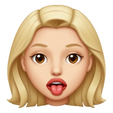 Sexual biting lip emoji sticker