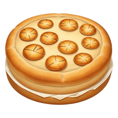 round focaccia without seasoning sticker