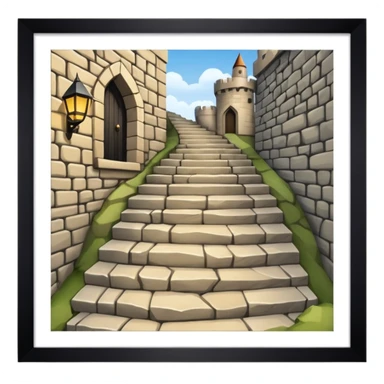 stairs castle  sticker