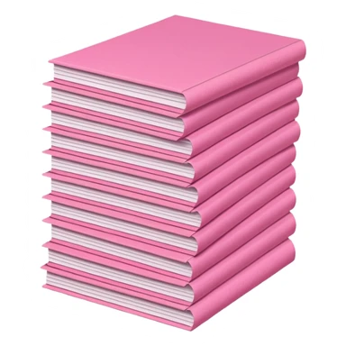 Pink stacked papers sticker