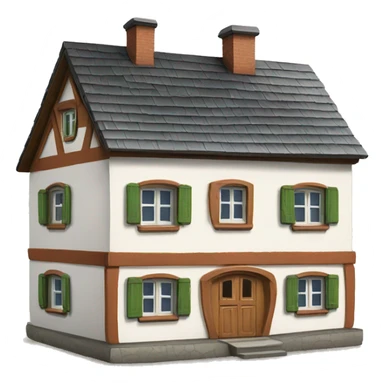 Small german house sticker