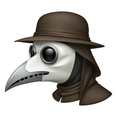 plague doctor mask no hat sticker
