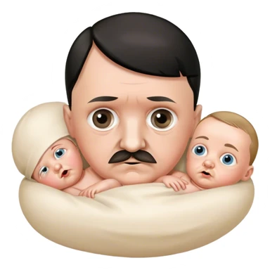 Adolf Hitler foetus cute sticker