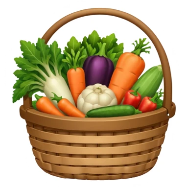 vegetables basket holder sticker