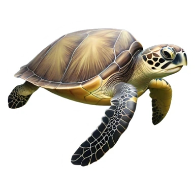 Sea turtle in the ocean  sticker