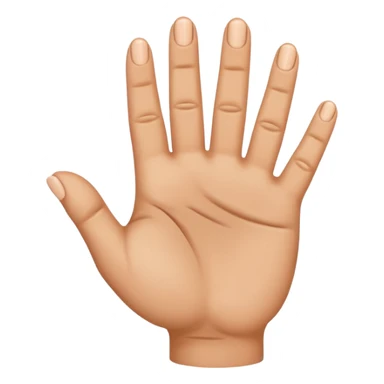 una mano con cinco dedos pero uno de los cincos dedos esta señalando abajo sticker