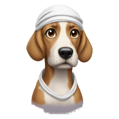 Dog with durag sticker