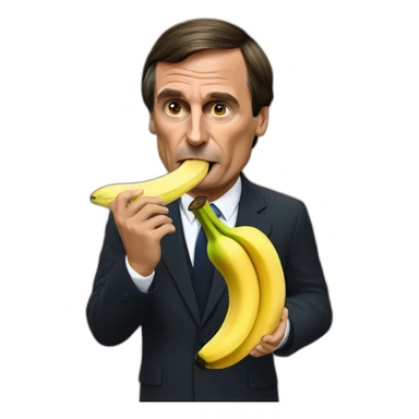jair bolsonaro eating banano sticker