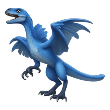 Blue raptor sticker
