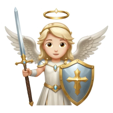 - 🛡️ Shield – symbolizing protection
- ⚔️ Sword – representing spiritual warfare
- 👼 Angel – the heavenly messenger
- ✨ Sparkles – highlighting his glory. Keep it simpled with elegance  sticker