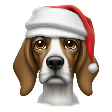 Snoop dogg with a santa hat on sticker
