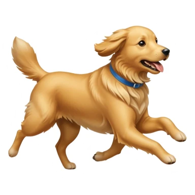 Dog running fast  sticker