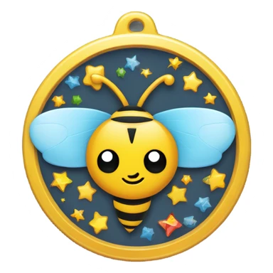 Elementary speeling bee medal for kids sticker