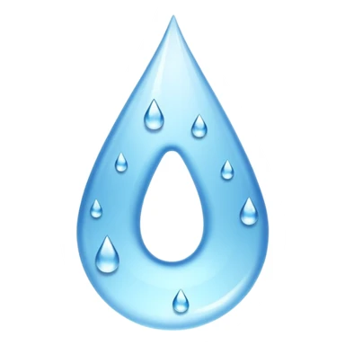 the letter V made out of water sticker