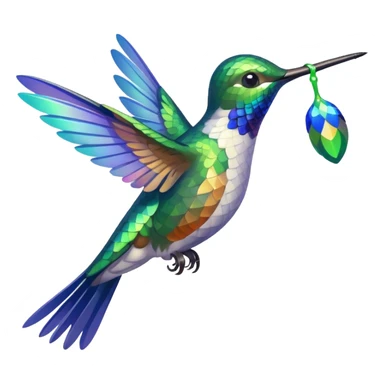 Hummingbird Drinking Nectar sticker